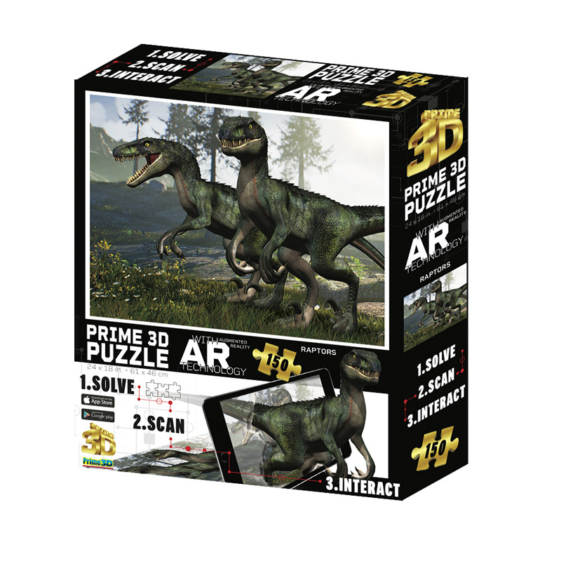 Пазли Prime 3D Динозаври AR (150 елементів) 32501