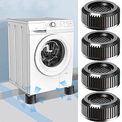 Антивібраційні підставки 4шт для пральної машини та меблів / Універсальні підставки для побутової техніки