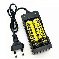 Двоканальний зарядний пристрій на 2 акумулятори 18650, MS-202A / Двоканальний зарядний пристрій для акумуляторів