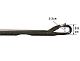 Гачок 6 мм для вплетення кісок канекалона сенегальських кіс афрокос брейдів Jumbo braid, фото 2