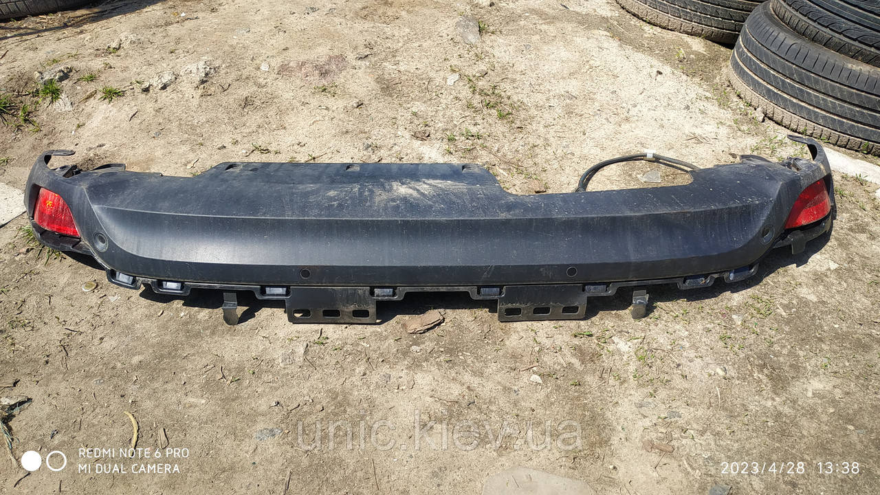 Накладка спойлер юбка губа заднього бампера Рено Меган 4 хетчбек б/в