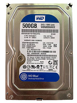 Жорсткий диск Western Digital Blue 500GB HDD 7200rpm 16MB WD5000AAKX 3.5 SATAIII