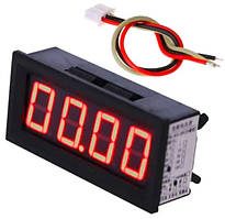 Вольтметр D-SUN DC 0-40 В два знаки після коми (червоні цифри)
