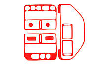 Peugeot 106 Накладки на панель (красный цвет) TSR Накладки на панель Пежо 106