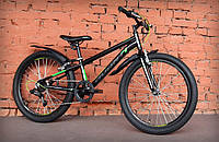 Велосипед 24" Avanti Sprinter V-Brake (Black-Green 2021)