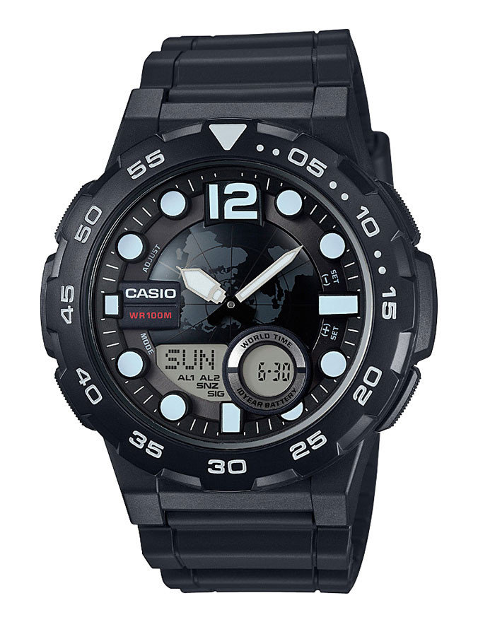 Чоловічий годинник Casio AEQ-100W-1A