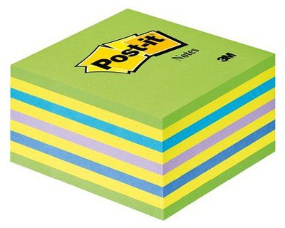 Куб стикерів Post-it 76х76 мм 450 аркушів неон зелений
