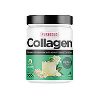 Препарат для суставов и связок Pure Gold Protein Collagen, 300 грамм Бузина