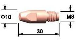 Наконечник токоподводящий М8х1,0х30 E-CU BW 140.0313 для п/а зварювання