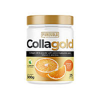 Препарат для суставов и связок Pure Gold Protein CollaGold, 300 грамм Апельсиновый сок