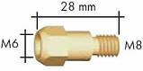 Тримач наконечника BW 142.0020, М6/М8/28 для зварювального пальника BW 36KD, фото 2