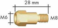 Держатель наконечника BW 142.0005, М6/М8/28 для сварочной горелки BW 36KD