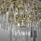 Сучасна кришталева люстра на 6 ламп Е14 колір каркасу золотий D-93322/400G, фото 3