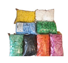 Шапочки одноразові санітарно-гігієнічні 2 гумки 100 шт\уп. Блакитна