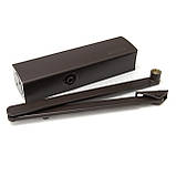 Доводчик дверний Geze TS 2000 NV BC з ножицями коричневий, фото 5