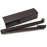 Доводчик дверний Geze TS 2000 NV BC з ножицями коричневий, фото 3