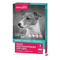 Для собак Vitomax Sempero Краплі для собак дрібних та середніх порід 1 уп. х 3 шт.