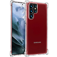 Чехол Fiji Proof для Samsung Galaxy S22 Ultra (S908) бампер с усиленными бортами Transparent