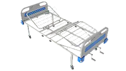 Ліжко медичне функціональне АТОН КФ-4-МП-БП-К75 з пластиковими бильцями та колесами 75 мм