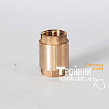 Клапан зворотний кульовий 1/2" з латунним штоком Europa STA, фото 2