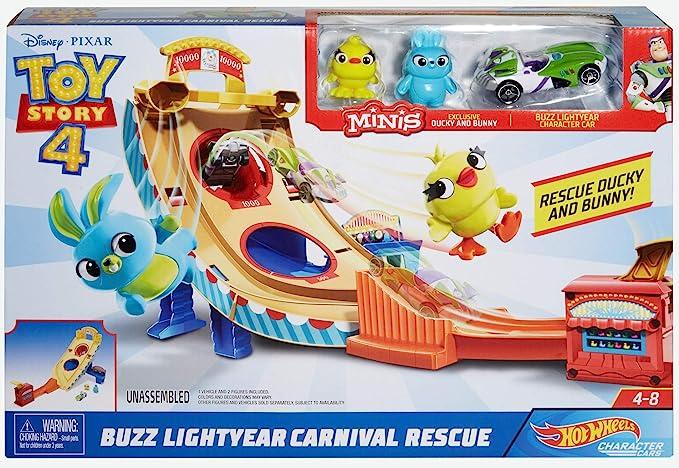 Hot Wheels Ігровий набір Історія іграшок 4 Disney Pixar Toy Story Buzz Lightyear Carnival Rescue GCP24