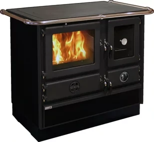 Піч кухня на дровах з конфорками та духовкою MBS Magnum чорний