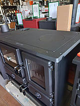 Піч кухня на дровах з конфорками та духовкою MBS Magnum чорний, фото 4