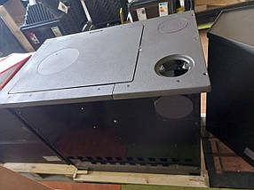 Піч кухня на дровах з конфорками та духовкою MBS Magnum чорний, фото 3