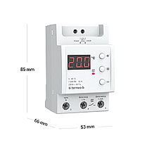 Терморегулятор terneo b для систем теплої підлоги із цифровим індикатором, фото 2