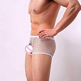 Чоловічі труси боксери в сітку "Clever-Menmode" - Білий - L, фото 3