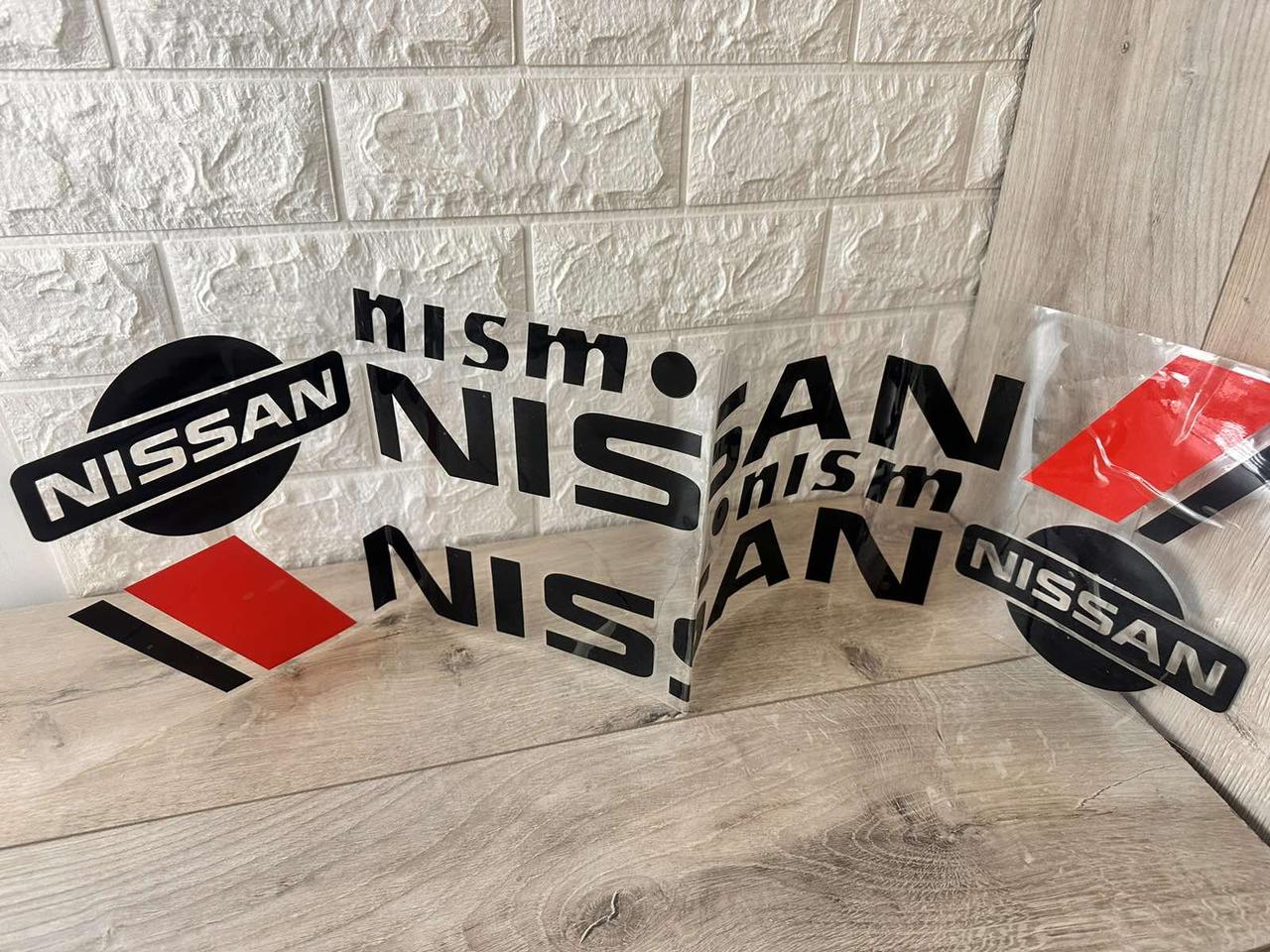 Наклейка на Авто Nissan 77х17,5 См, Черный с Красным (KG-9205) — в ...