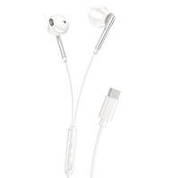 Наушники XO EP66 Crescent Type-C digital decoding flat earphone White