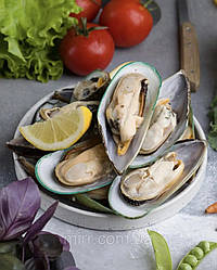 Мідії вареноморожені з половинкою мушлі. ТМ Vici 30/40