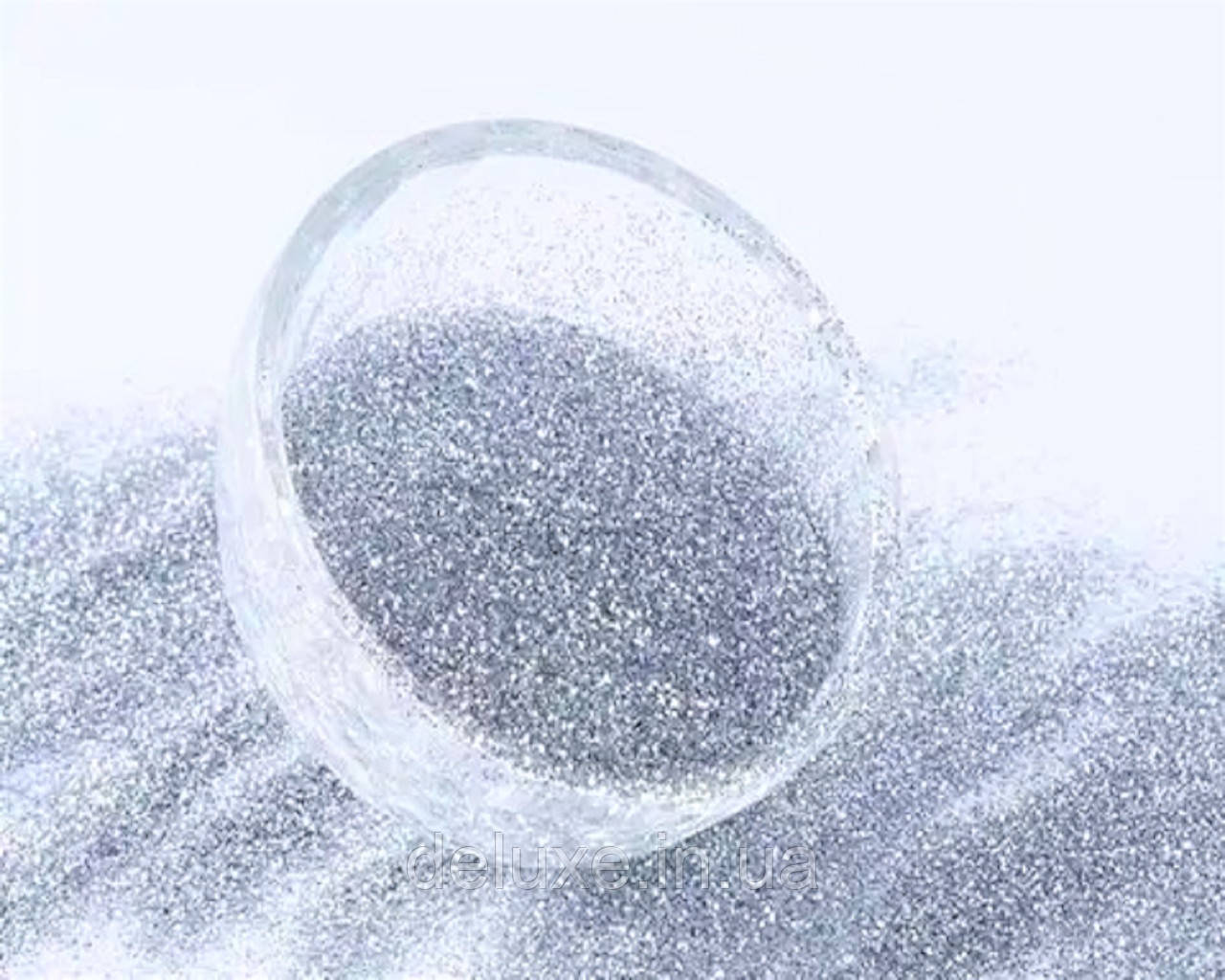 Глітер Hexagon Metallic Преміум, золото крапка ( срібний блиск), колір СА 1200, розмір 1/64( 0.4мм), 1кг, фото 1