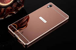 Чехол Sony Xperia Z1 Z1 L39h C6902 C6903 C6906 дзеркальний металевий чохол на телефон соні бампер дзеркало
