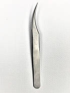 Пінцет прямий VickyNail JY1 дельфінчик Premium пінцет для брів для ресниць, фото 5