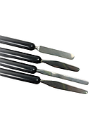 Набір пензлів для гелю 2в1 зі шпателем 4шт для манікюру кісточки для полігелю для нарощування нігтів пензлик, фото 3