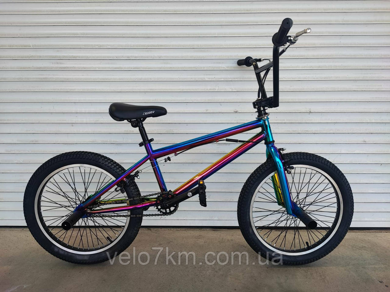 Трюковый велосипед Crosser BMX 20" Rainbow стальной до 110кг цвет ...