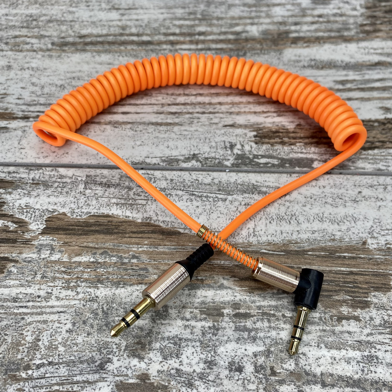 Аудио удлинитель кабель AUX для телефона и машины jack 3.5 мм - jack 3.5 мм AUX SPIRAL - фото 1 - id-p1829329442