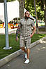Чоловічий спортивний костюм літній Джентльмен на хлопця комплект двійка 2в1 модний зручний стильний комплект, фото 5