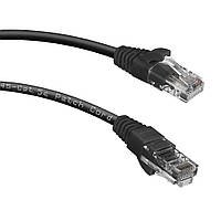 Патч-корд литий RITAR, CCA, UTP, RJ45, Cat.5e, 5m, чорний Q250