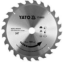Пильний Диск по Дереву Ø 235 х 25.4 х 2.8 мм, 24 зуби YATO (YT-60685)