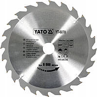 Пильний Диск по Дереву Ø 250 х 30 х 3.2 мм, 24 зуби YATO (YT-6070)