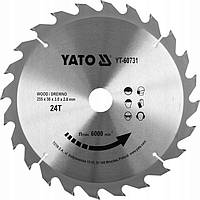 Пильний Диск по Дереву Ø 255 х 30 х 3.0 мм, 24 зуби YATO (YT-60731)