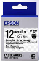Картридж с лентой Epson LK4TBN принтеров LW-300/400/400VP/700 Clear Blk/Clear 12mm/9m