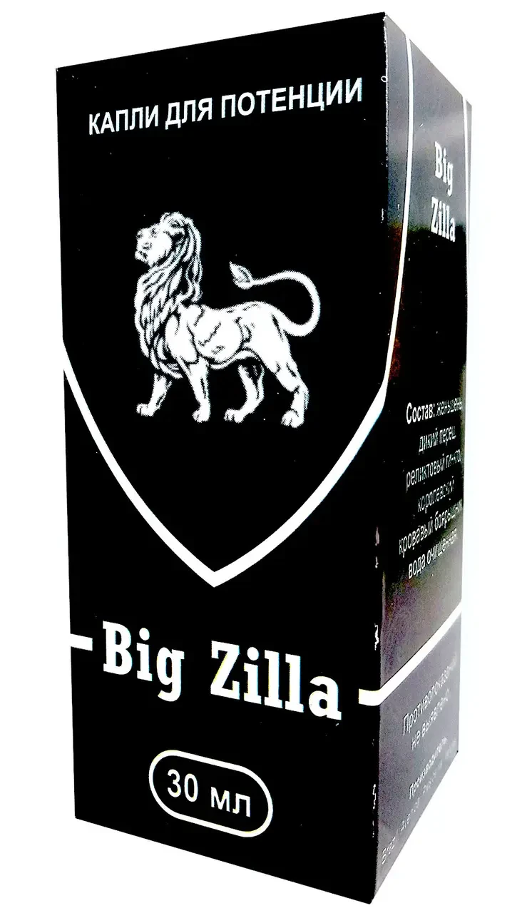 Big Zilla - Краплі для підвищення потенції (Біг Зилла)