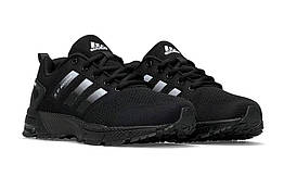 Кросівки чоловічі Adidas Black White, адидас Marathon TR 26