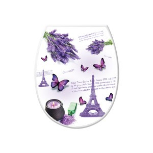 Дахка на унітаз з рисунком "Париж"