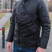 Сумка пояс плече чоловіча тактична, Чоловіча стьобана сумка через плече кобура наплічна VG-54