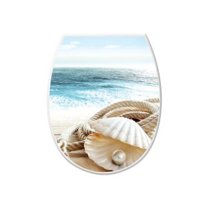 Кришка на унітаз з малюнком "Перлина"